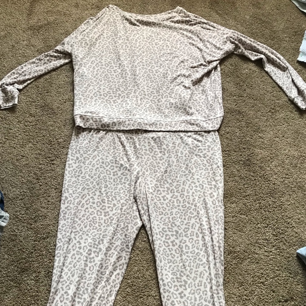 Pink cheetah pajamas